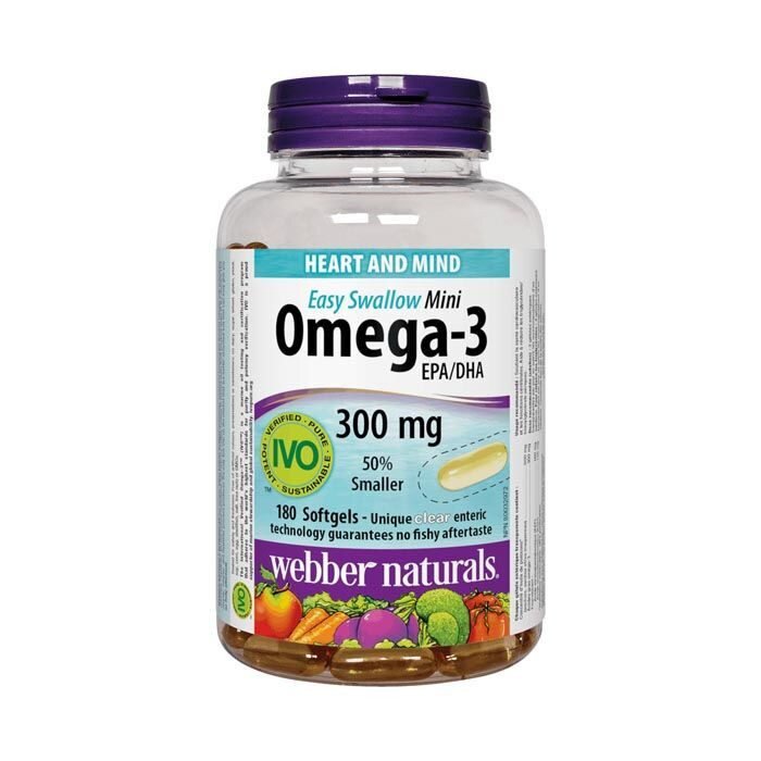 Webber Naturals Mini Omega 3 180'S Soft gels